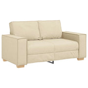 Divano | Divano da soggiorno | Sofa a 2 posti Crema 160x78x84 cm Tessuto