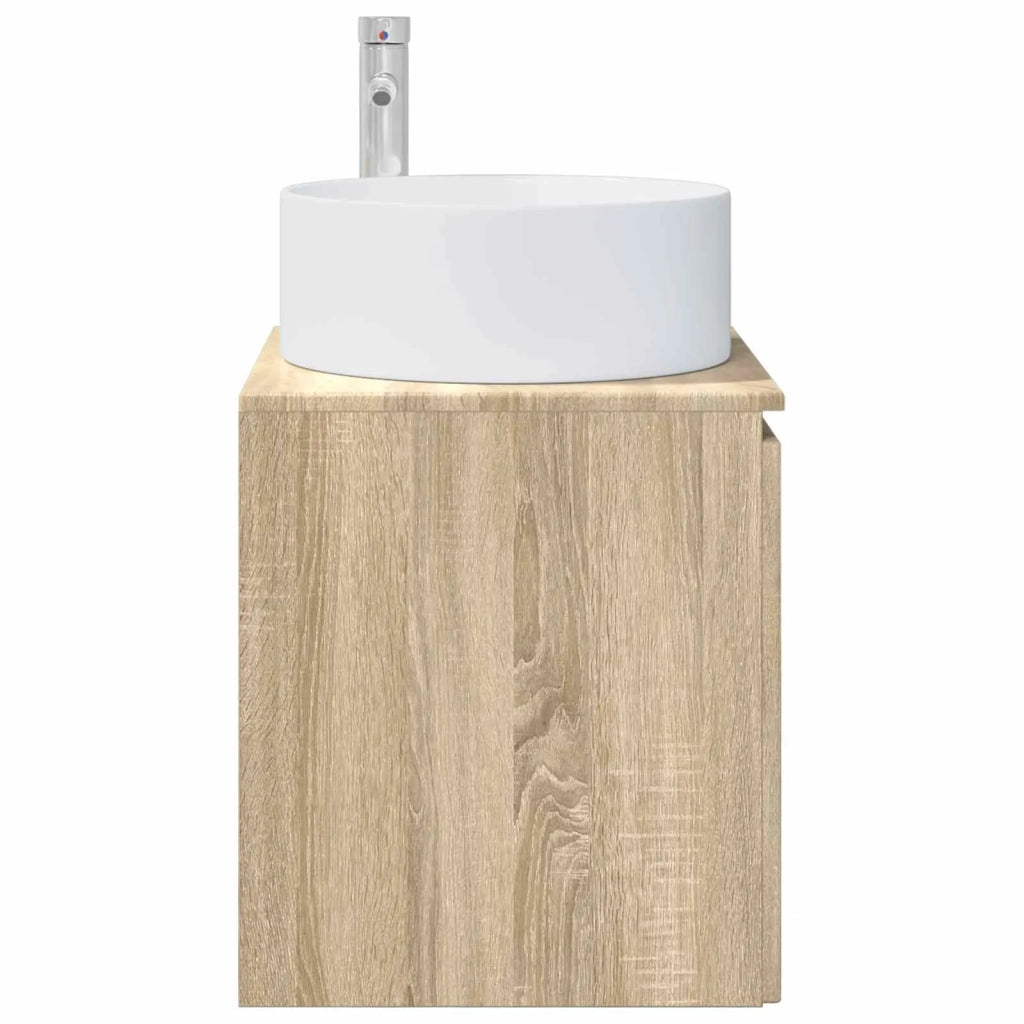 Mobile lavabo da parete Rovere Sonoma 49,5 x 44,5 x 65,5 cm 890464