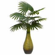 Pianta di Palma Artificiale 9 Foglie 65 cm Verde