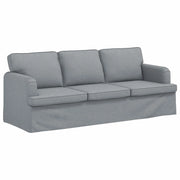 Divano | Divano da soggiorno | Sofa Grigio chiaro 201 x 80 x 85 cm Tessuto