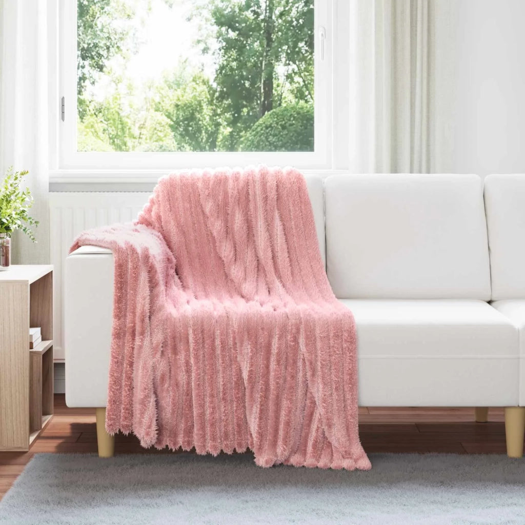 Coperte da Pile 6 pz Rosa 150 x 130 cm Panno
