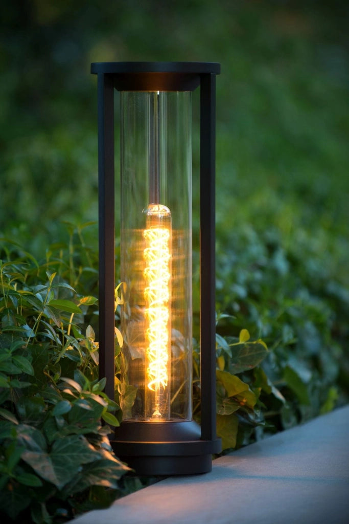 Lampada da esterno Lucide Cadix paletto E27 IP65 60W