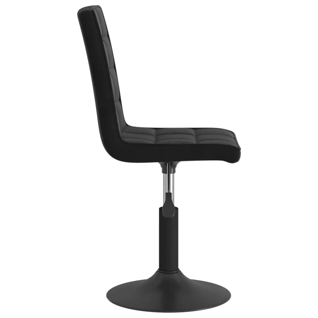 Sedie da Pranzo Girevoli 6 pz Nere in Velluto 3089297