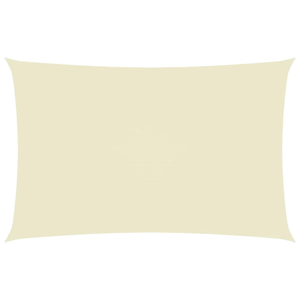 Vela ombreggiante/ombrellone rettangolare in tessuto Oxford 5 x 8 m crema 02_0009729
