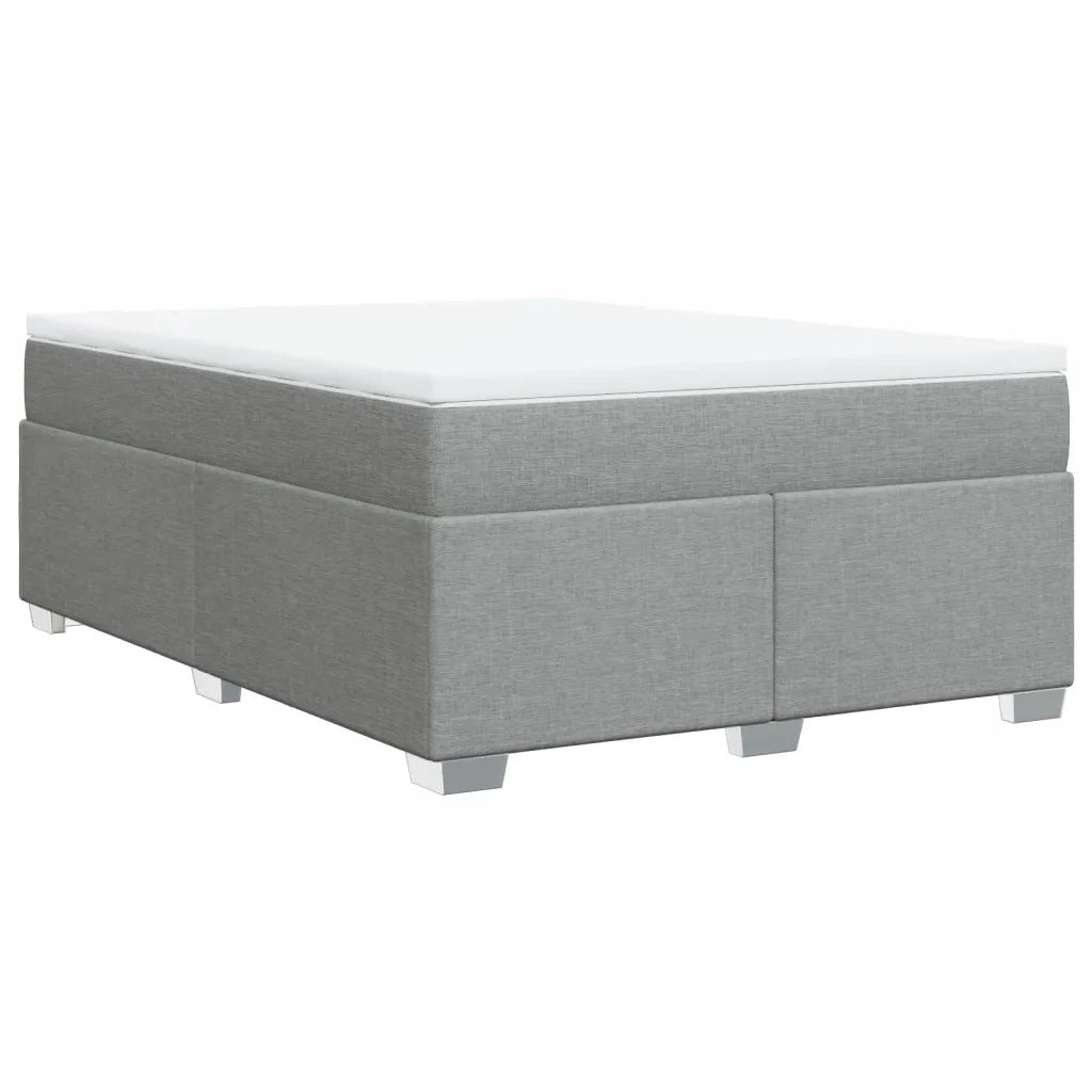 Giroletto a Molle con Materasso Grigio Chiaro 140x190cm Tessuto 3285130