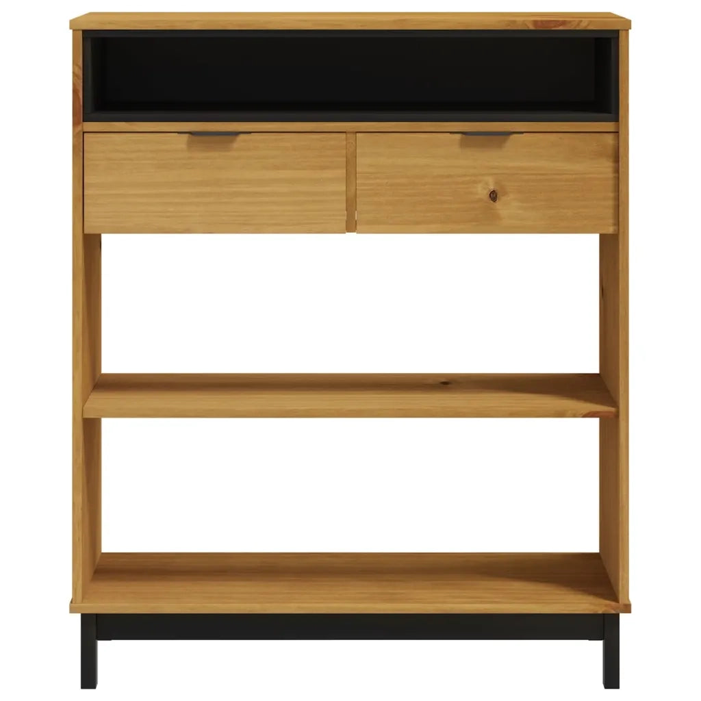 Tavolino da Bar FLAM 92x45x110 cm in Legno Massello di Pino 357824