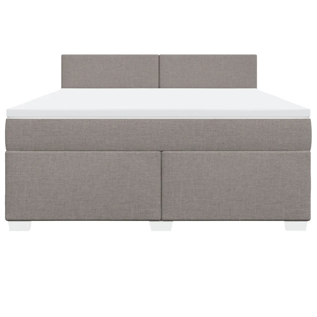 Giroletto a Molle con Materasso Tortora 180x200 cm in Tessuto 3288264