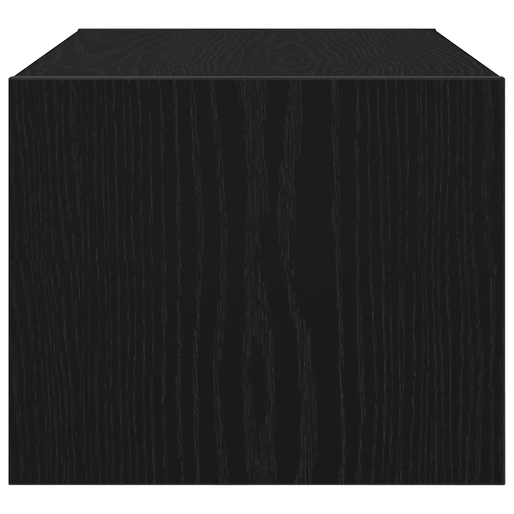 Mobili TV 2 pz Rovere Nero 60x31x25,5 cm in Legno Multistrato 861493