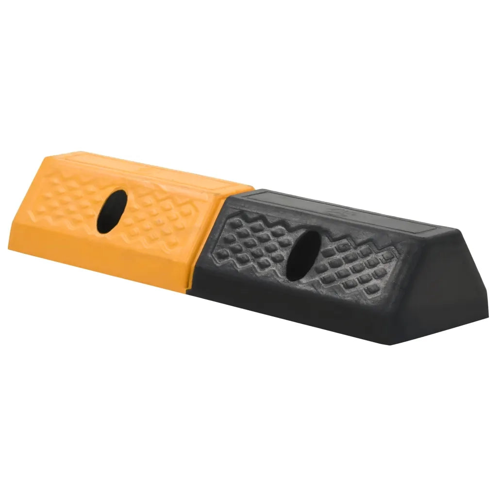 Delimitatori di Parcheggio 2 pz in Gomma 49x15x9 cm CFW8162520