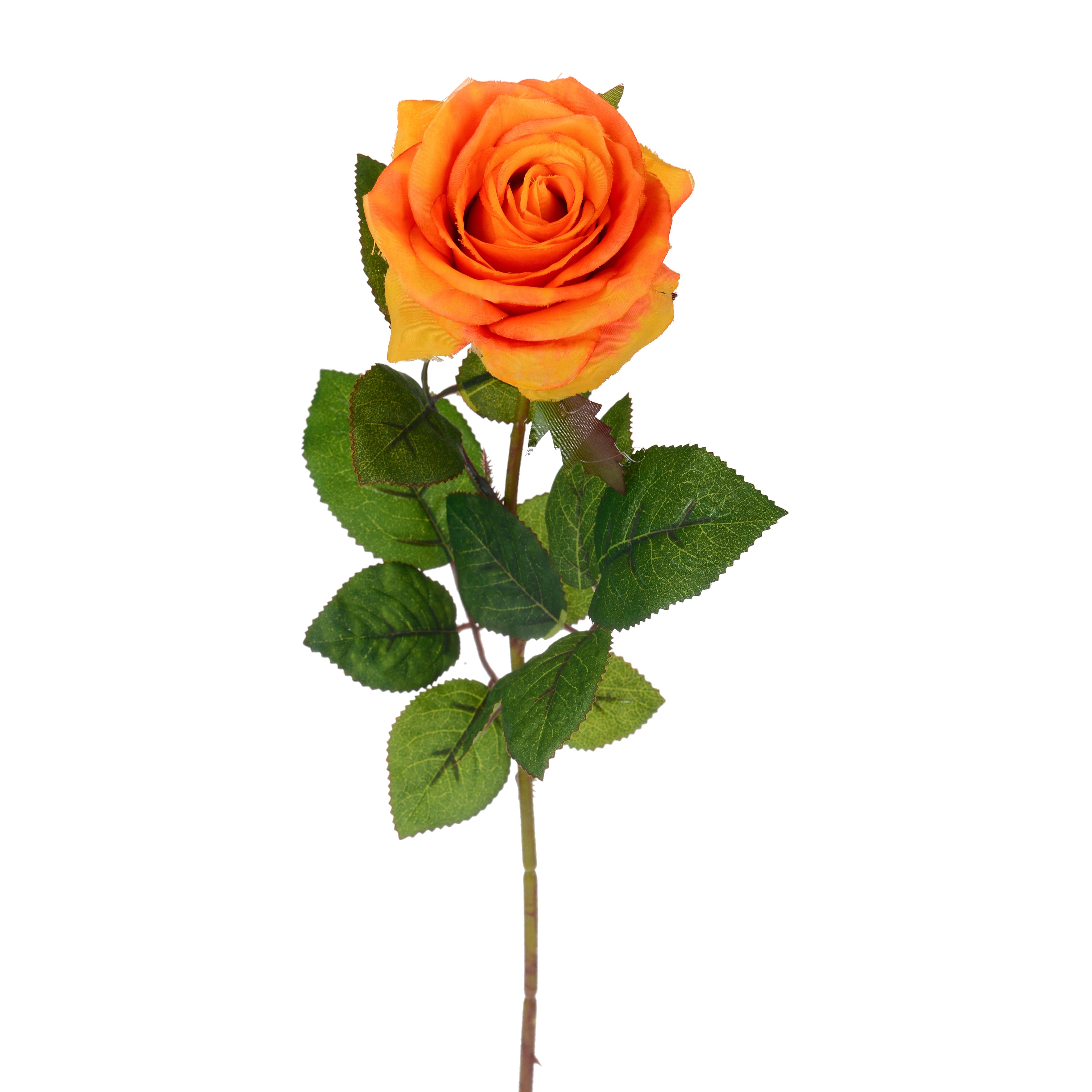 Set 8 Rose Artificiali Singola H 67 cm