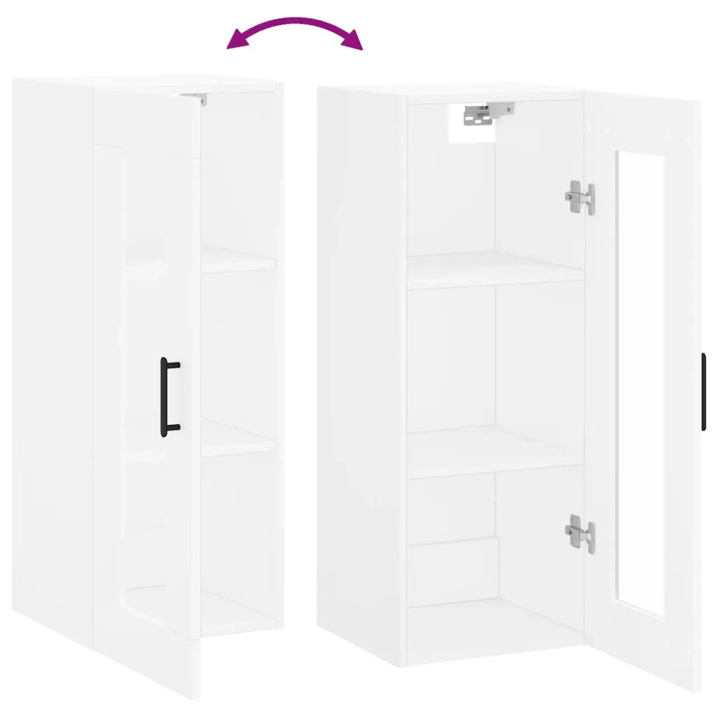 Mobile a Parete Bianco 34,5x34x90 cm 828916