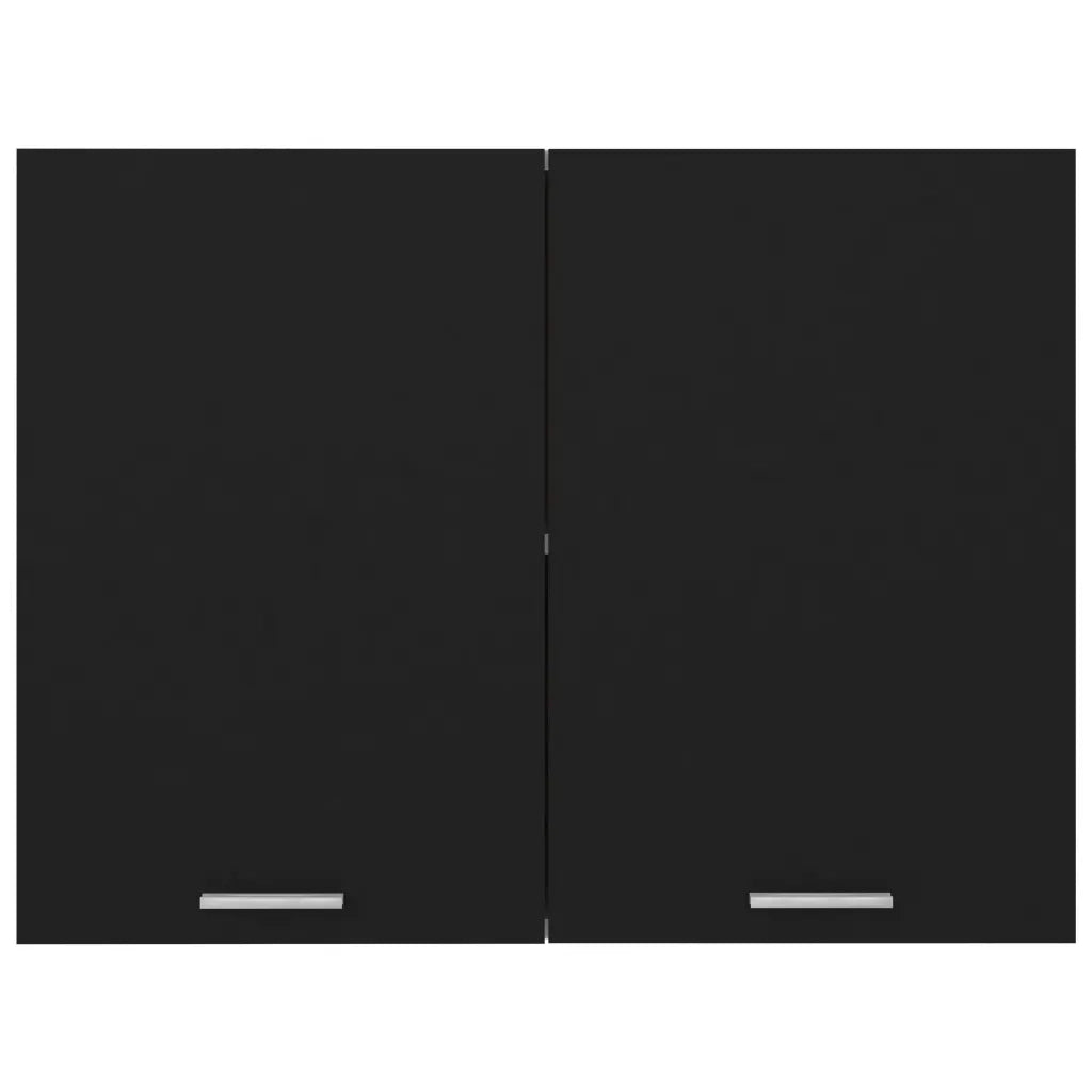 Mobile Pensile “Lyon” Nero 80x31x60 cm in Legno Multistrato 801277