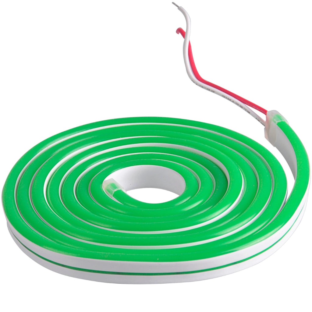 Striscia LED Neon 12V 2m Verde Flessibile IP65 Polux 315021