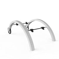 Supporto Con Ruote E Braccioli Per Chaise Longe In Polietilene Colore Bianco Cv-S910/9003