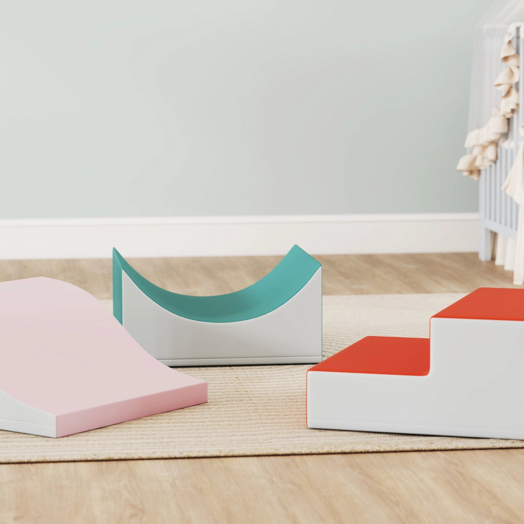 Set Giochi da Arrampicata per Bambini ¨C zephmum ¨C Tessuto Grigio Chiaro