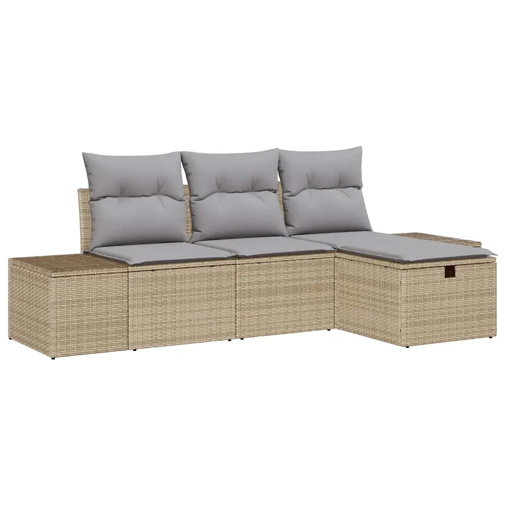 Set di divani con cuscino 4 pcs polyrattan 3360681