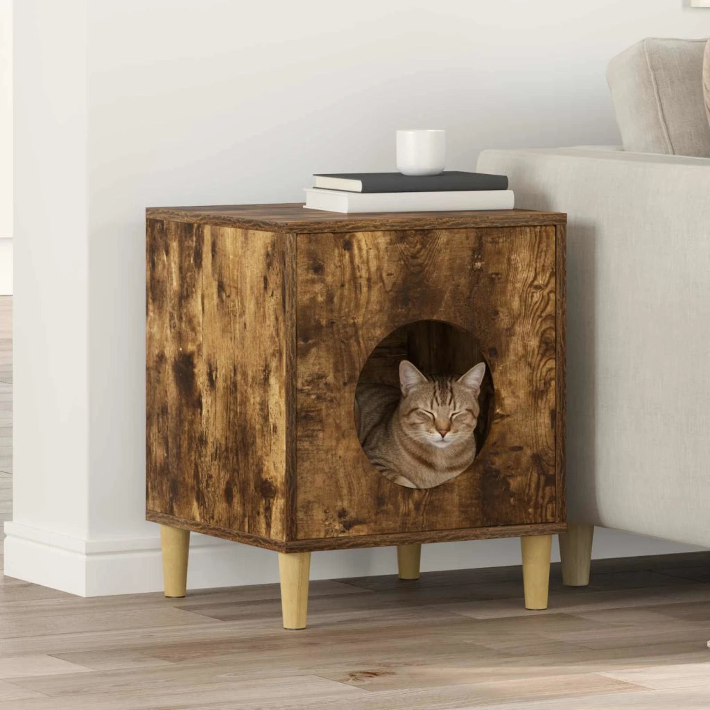 Casa per Gatti Rovere Fumo 42,5 x 40 x 53 cm 8000676