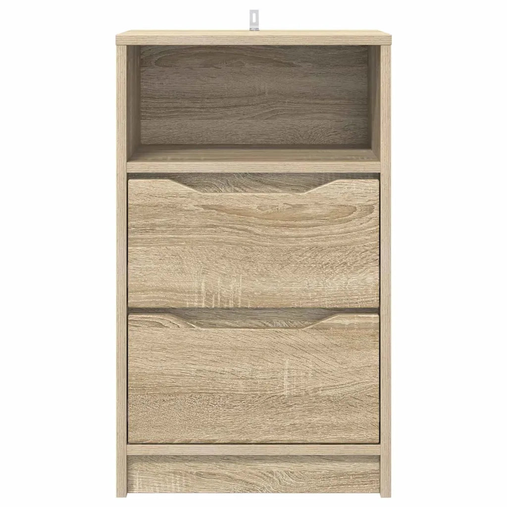 Set di 2 Comodini | Armadio da Notte | Mobiletto da notte Rovere Sonoma 40 x 30 x 467 cm Legno multistrato