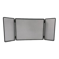 Set Camino in Ferro Battuto Nero con Parascintille 3 Ante 100x45cm e Kit Attrezzi 58cm