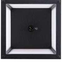 Lampada a Terra 40W con 3 Mensole Integrate e Interruttore a Pedale, Lampada Moderna in MDF e PS, 26x26x160 cm, Nero e Bianco