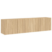 Mobili TV a Parete 2pz | Armadietto TV | Mobile Porta TV Rovere Sonoma 80x30x41 cm