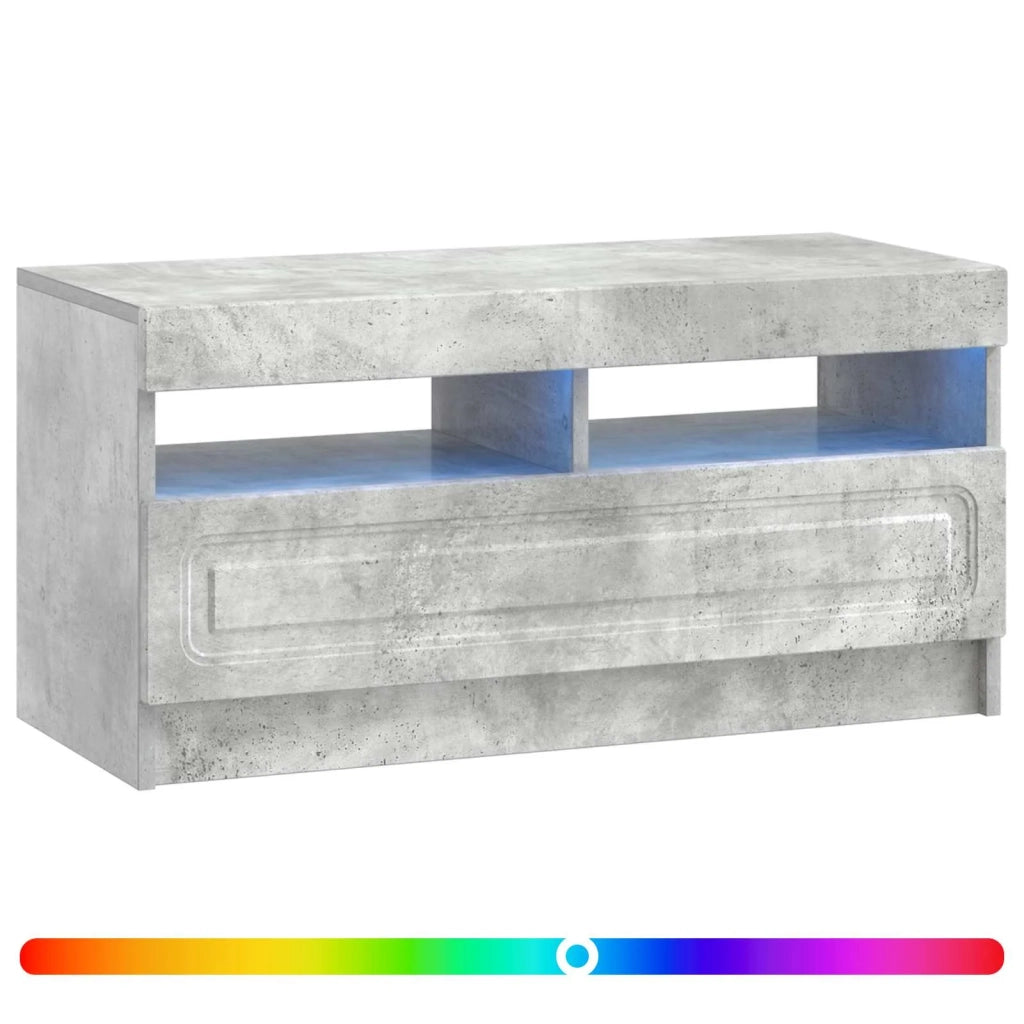 Mobile TV LED Grigio Cemento Legno ingegnerizzato 897878