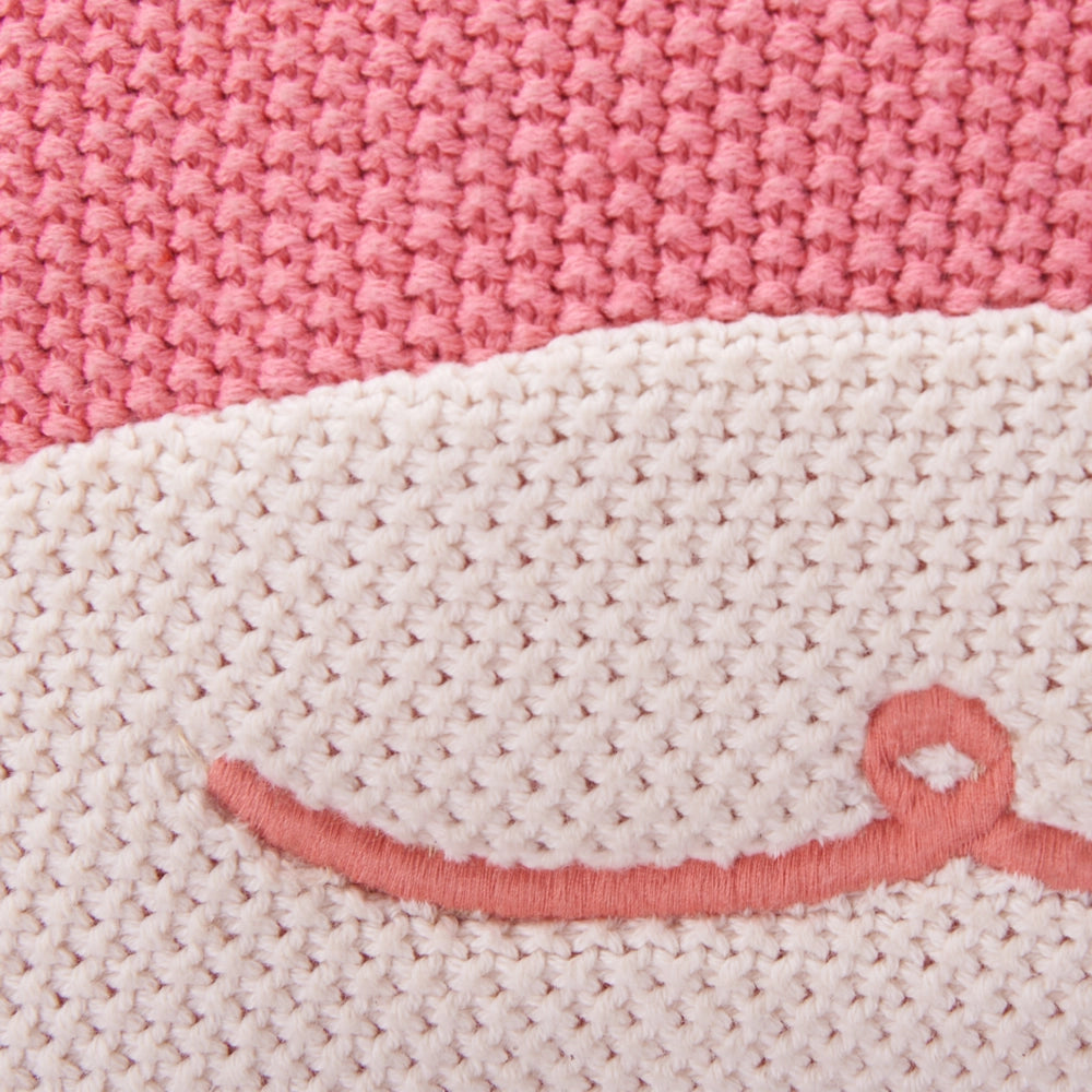 Set di 2 cuscini per bambini Rosa in tessuto di cotone a forma di granchio con imbottitura Morbido giocattolo per bambini