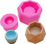 Set di modelli in silicone per vasi di fiori e sospensioni di candela in cemento