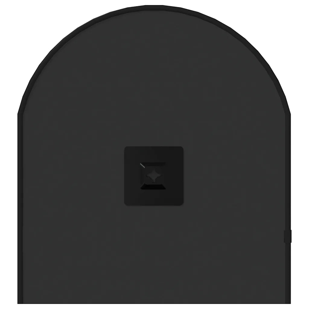 Specchio da Parete Nero 70x30 cm Ovale 348205