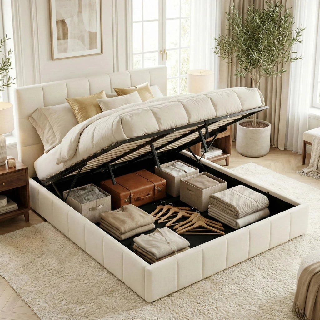 Letto Ladia tessuto 180x200 cm 2