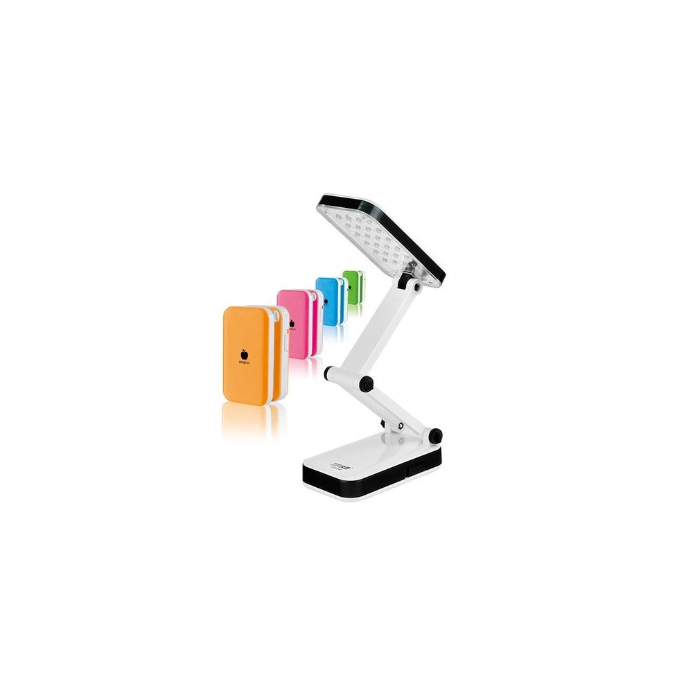 Trade Shop - Lampada Emergenza Ricaricabile Pieghevole 24 Led Luce Bianca Da Tavolo -