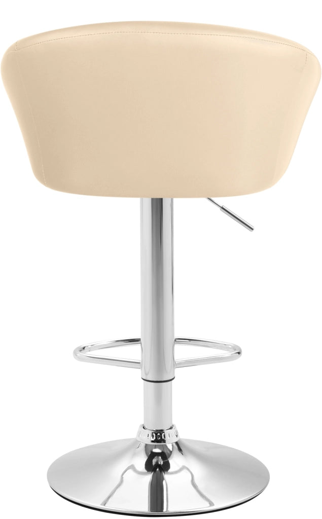 Set 2x Sgabelli Lounge Miami V2 in similpelle crema