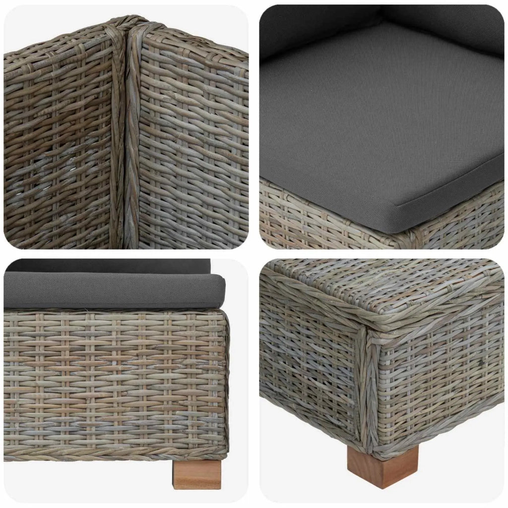 8 pz Set Lounge in Rattan con Cuscini GENDT Rattan naturale 3429863