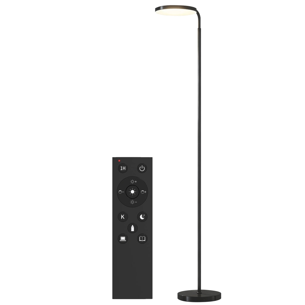 Lampada da Terra LED Regolabile ¨C zephmum ¨C Nero