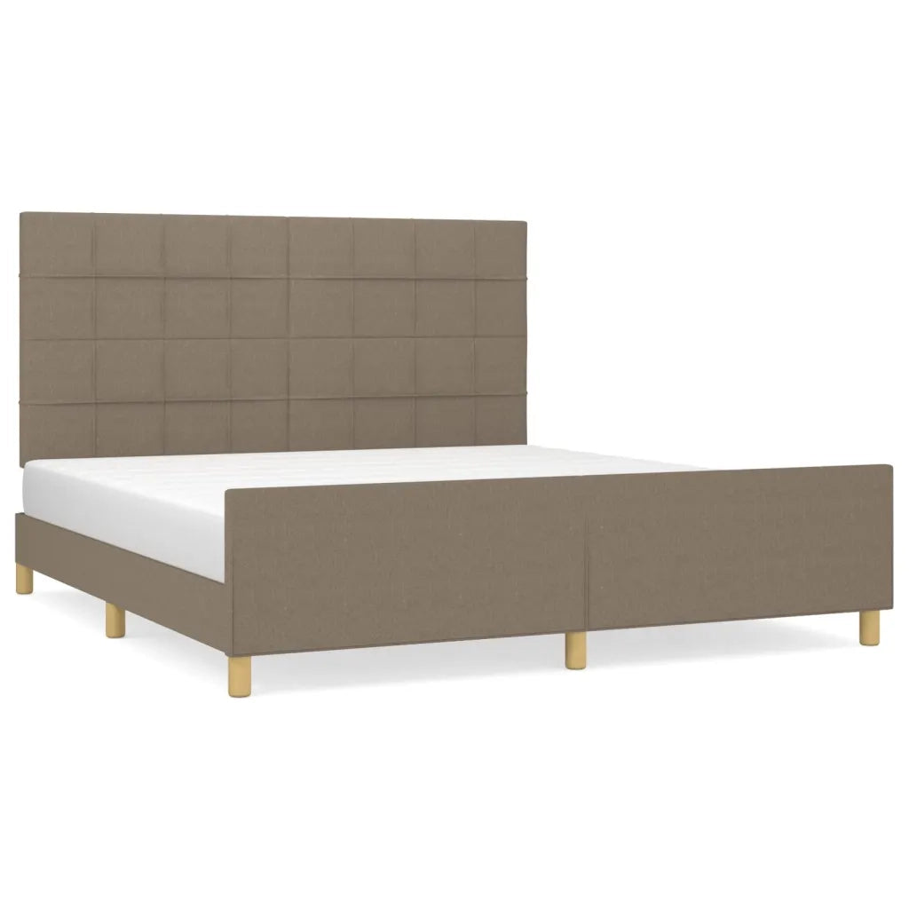 Giroletto senza Materasso Tortora 160x200 cm in Tessuto 3125069