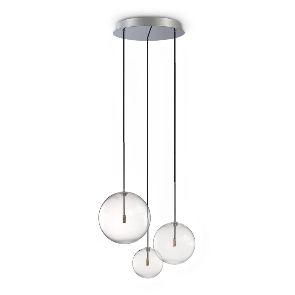 Lampada A Sospensione Equinoxe 3 Luci G4 Cromo