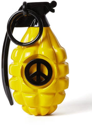 Decorazione Moderna Abstracta Figura di Arte Geometrica Scultura in Poliuretano Giallo 25cm