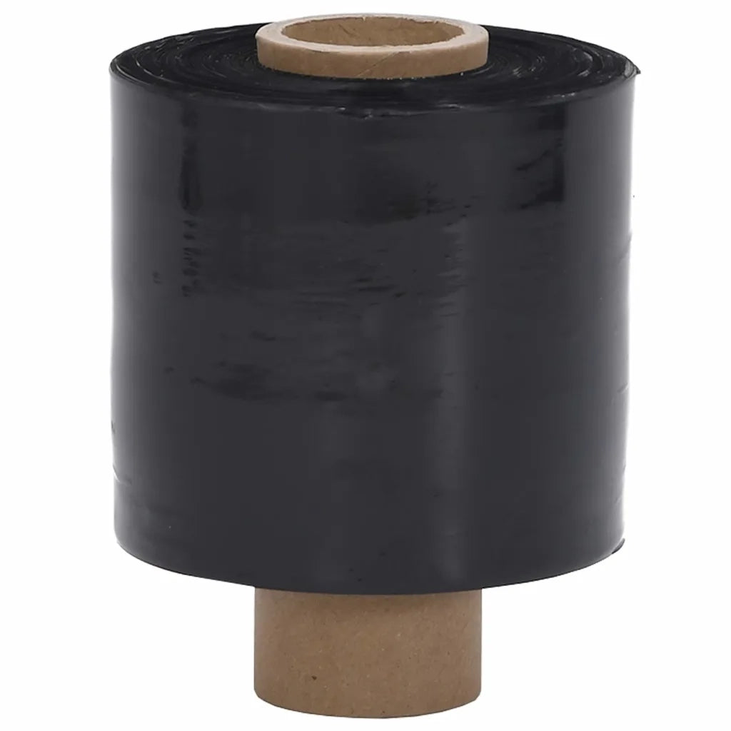 vidaXL Film Estensibili 10 pz Nero 23 μm 10 cm x 300 m