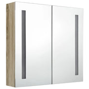 Mobile da bagno con specchio LED 62 x 14 x 60 cm rovere 02_0006592