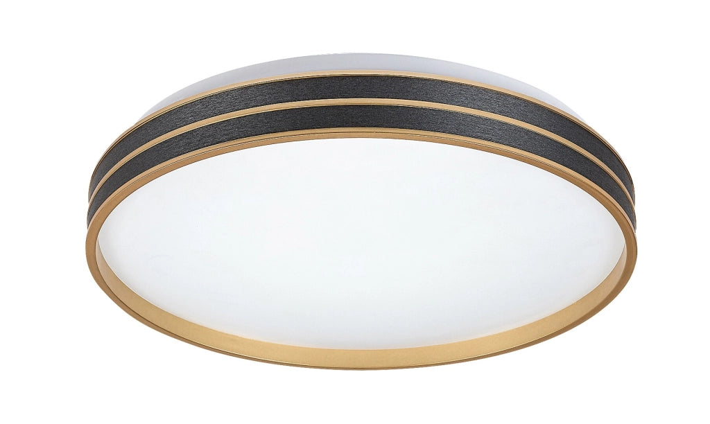 Plafoniera LED Rabalux Gandor 39cm 24W CCT nero rotonda