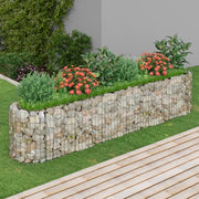 Gabbione con Letto Rialzato in Acciaio Zincato 260x50x50 cm 152026
