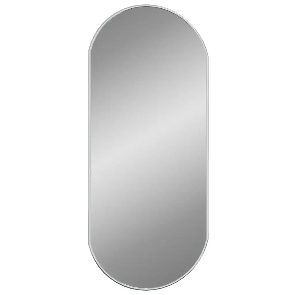 vidaXL Specchio da Parete Argento 70x30 cm Ovale