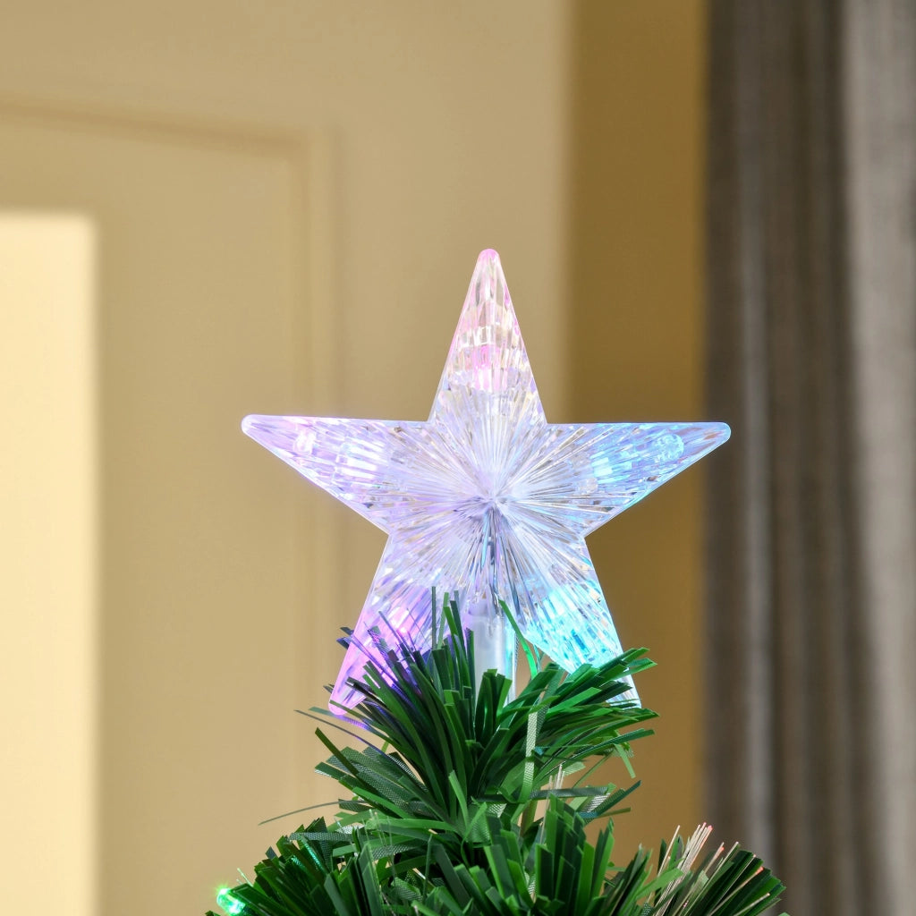Albero di Natale Artificiale con Luci LED e Fibra Ottica ¨C zephmum ¨C 150cm