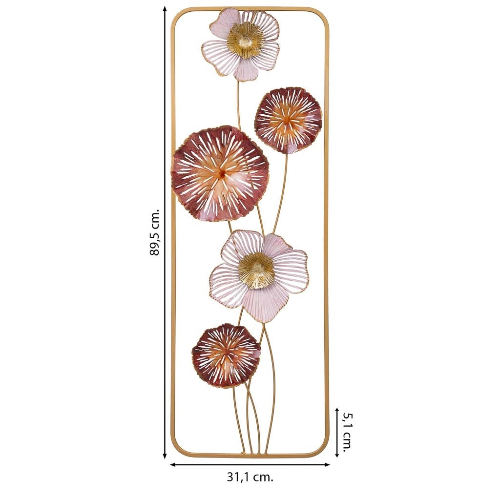 Carta da parati decorativa in metallo 31,1x89,5x5,1
