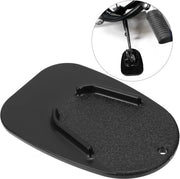 Set di sostegno per motocicletta 2 in 1 con base antislip per superfici irregolari, estensione e supporto per parcheggio compatibile con diverse modelli.
