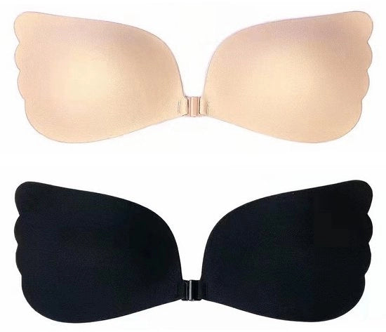 Sostituti di Seno Invisibili - 2 Paia - Imbottiti in Silicone - Riciclabili - Assorbenti di Sudo - Respiranti - Per Donna
