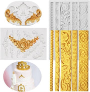 Set di Fondant in Silicone Premium - Rinnovabile - 3 pezzi - Decorazione per Dessert e Cupcake Topper