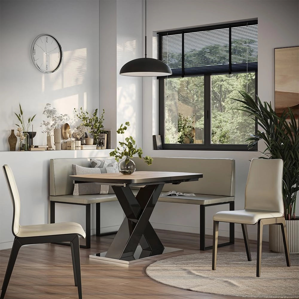 Vicco panca ad angolo Ravon, Cachemire, 120 x 150 cm