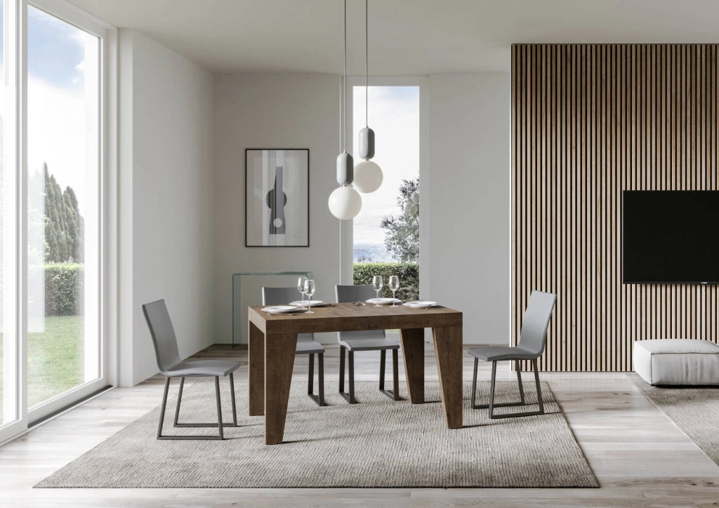 Tavolo allungabile 130/390x90 cm Naxy Premium noce