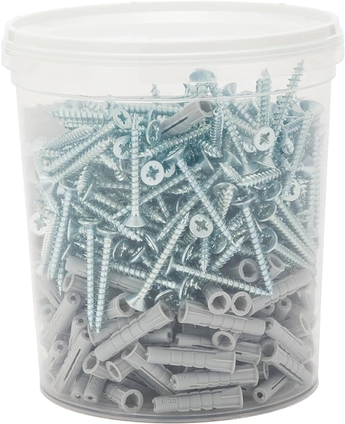 TASSELLO CON VITE 'UV' IN BARATTOLO UV 6S - Barattolo 250 pezzi - FISCHER